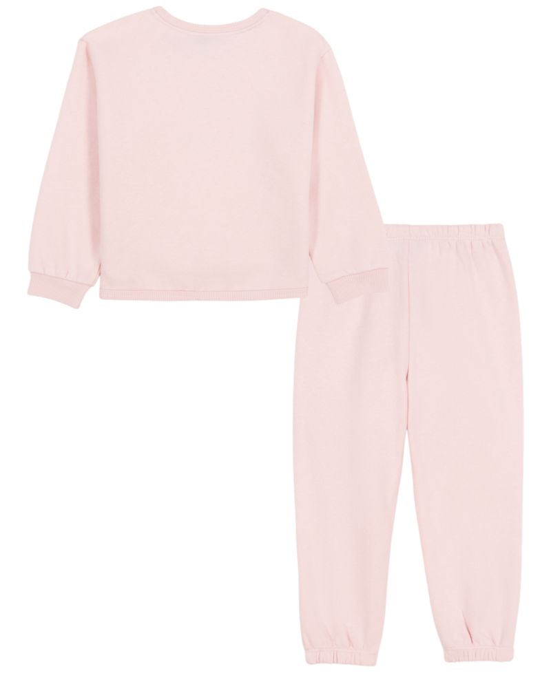 Girls' 2T-6X Long-Sleeve Sweatshirt and Pants, 2-Piece Set
