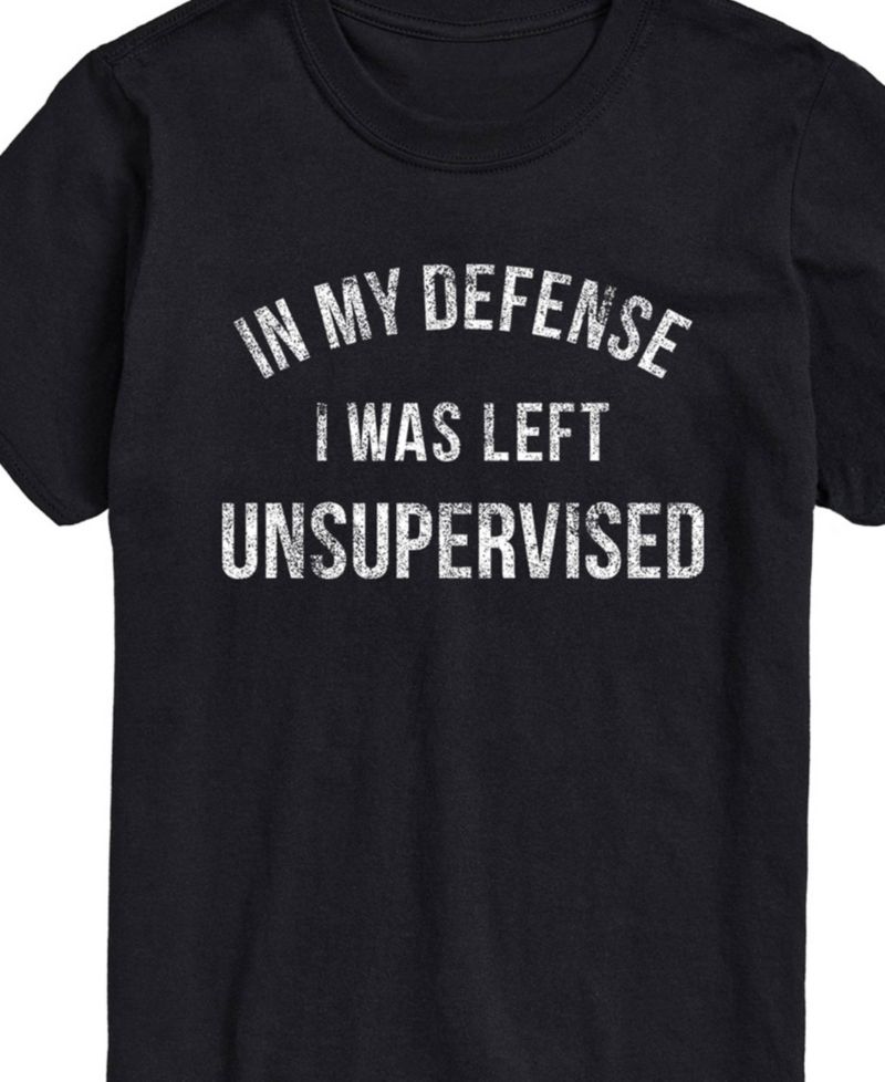 Men’s in My Defense Left Unsupervised Short Sleeve T-Shirt
