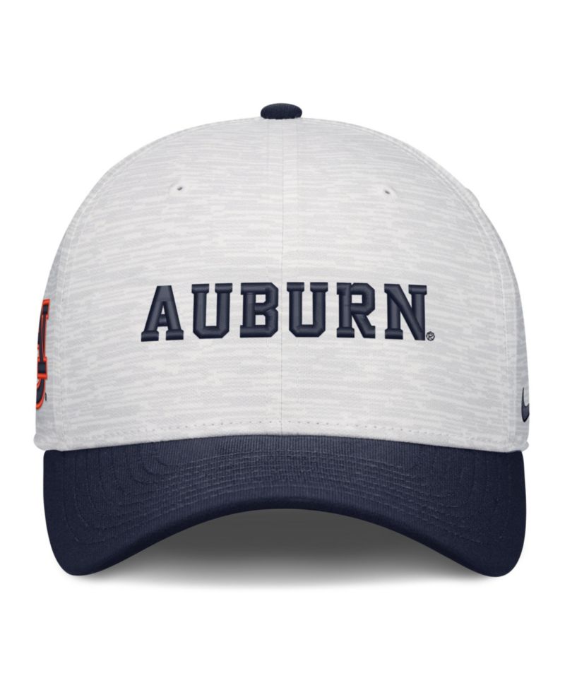 Men's and Women's White/Navy Auburn Tigers Primetime Rise Adjustable Hat