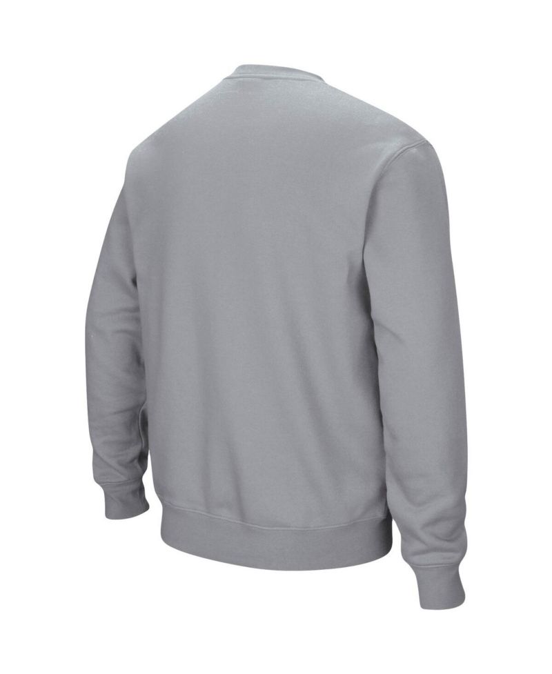 Men's Gonzaga Bulldogs Arch & Logo Tackle Twill Pullover Sweatshirt