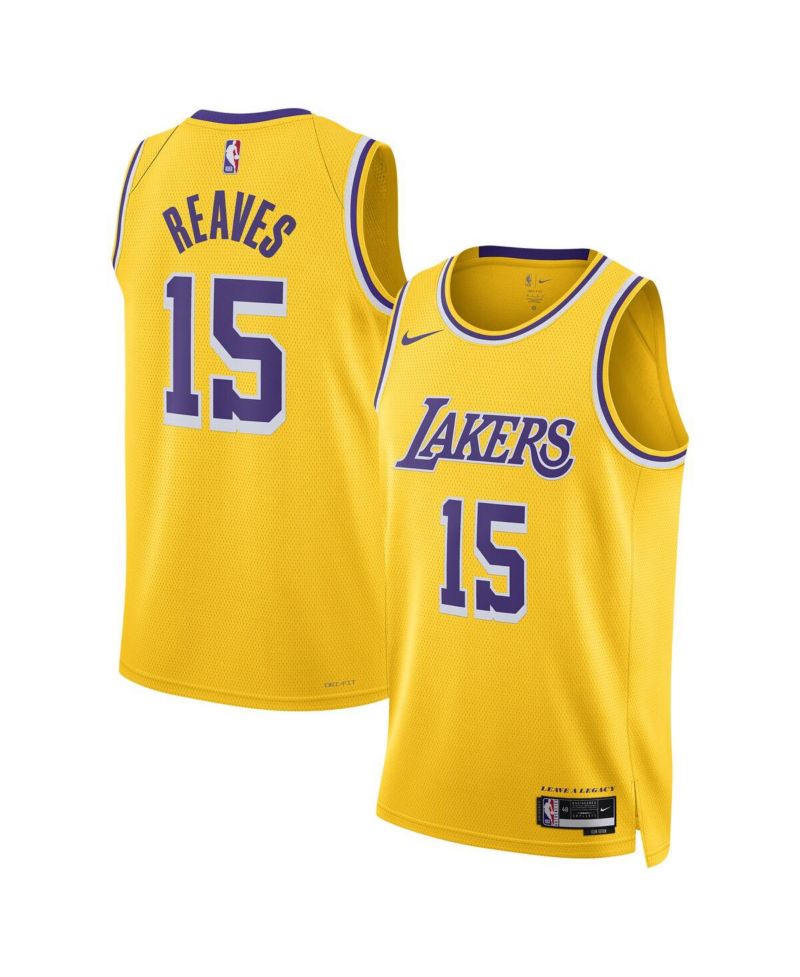Men’s and Women’s Austin Reaves Gold Los Angeles Lakers Swingman Jersey - Icon Edition