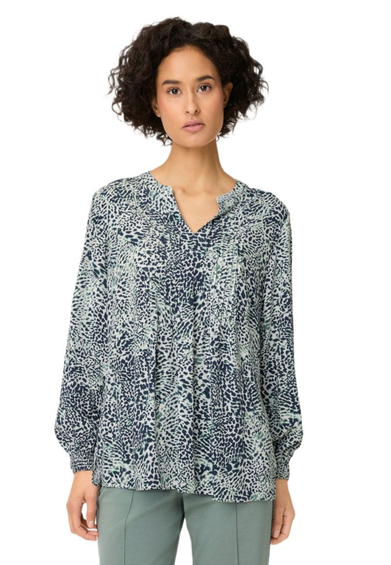 Women's Animal Print Tunic Blouse Tops