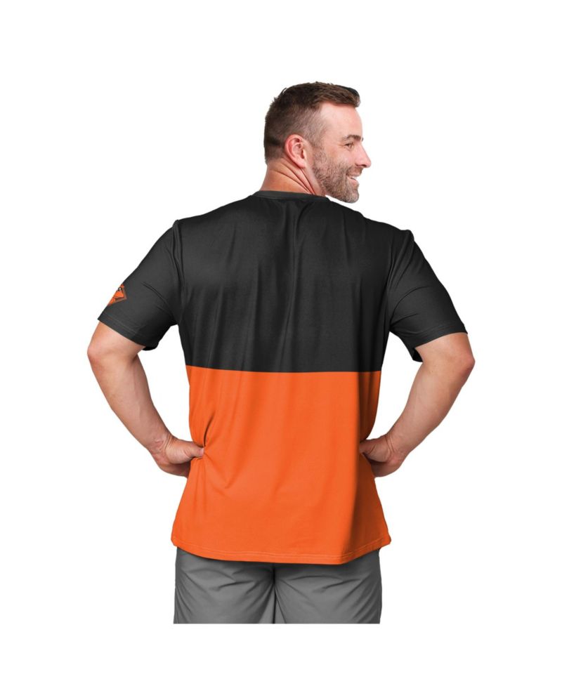 Men's Black/Orange Baltimore Orioles Big Logo Mascot T-Shirt