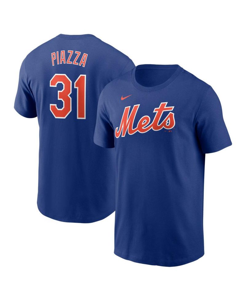 Men's Mike Piazza Royal New York Mets Fuse Name & Number T-Shirt