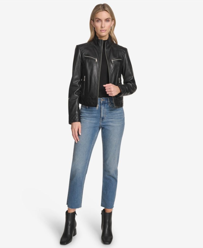 Women's Mikel Racer Leather Jacket