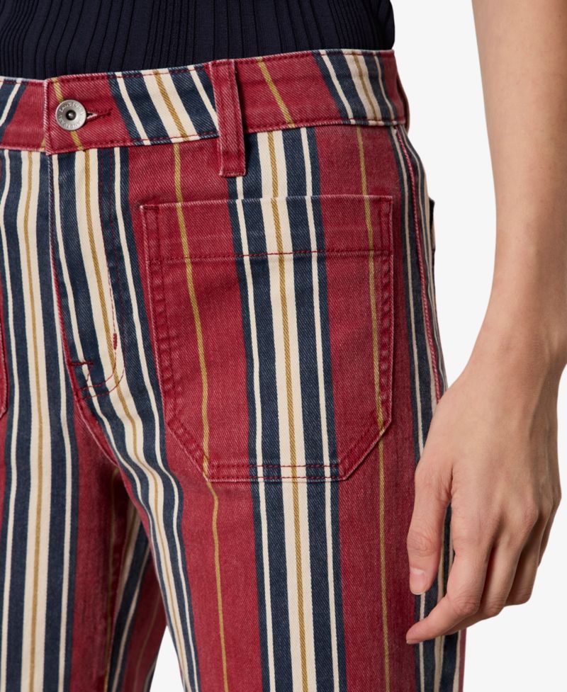 Petite Mid-Rise Wide-Leg Stretch Jeans