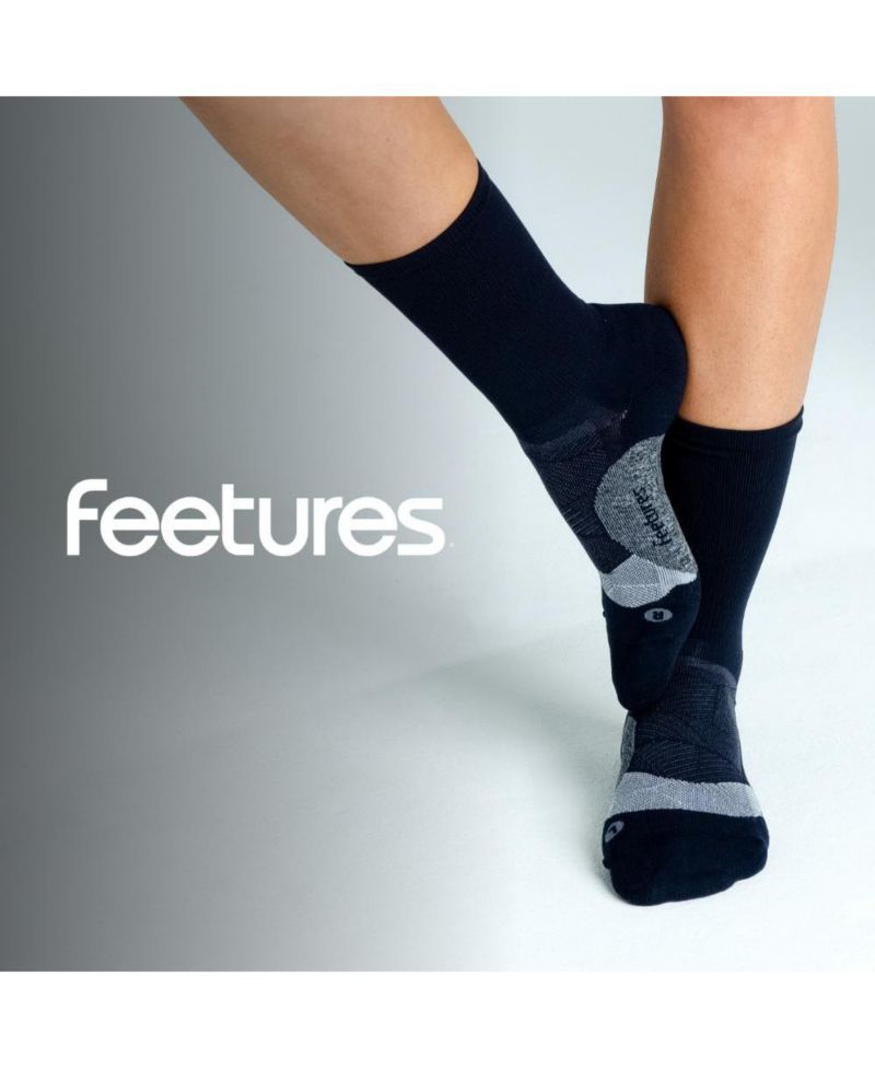 Men's Elite Light Cushion Mini Crew Sock - Sport Sock with Targeted Compression