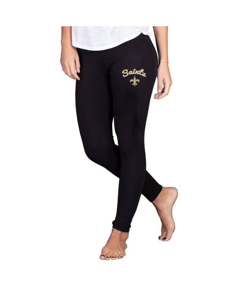 Women's Black New Orleans Saints Lightweight Fraction Lounge Leggings