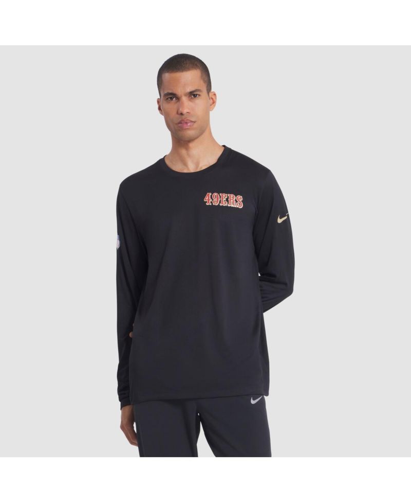 Men's Black San Francisco 49ers 2025 Rivalries Collection Sideline Legend Dri-FIT Long Sleeve T-Shirt