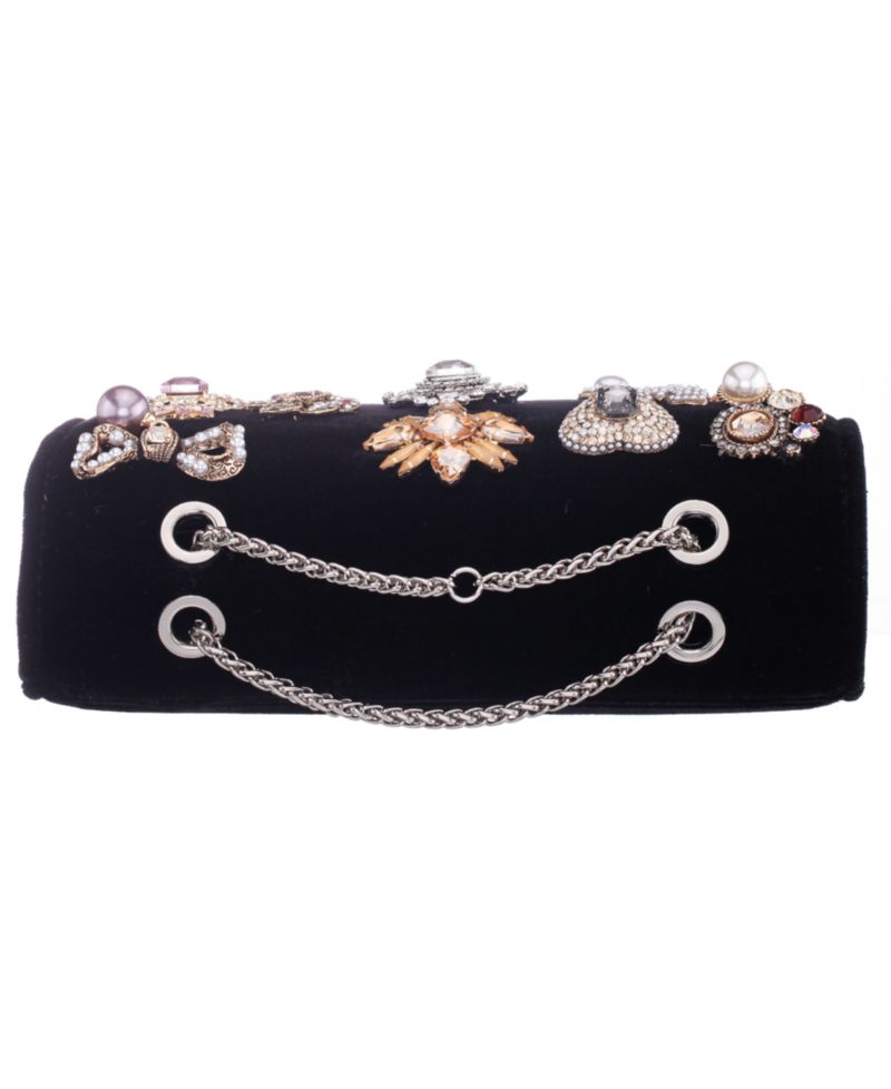 Embellished Small Flap Clutch Handbag