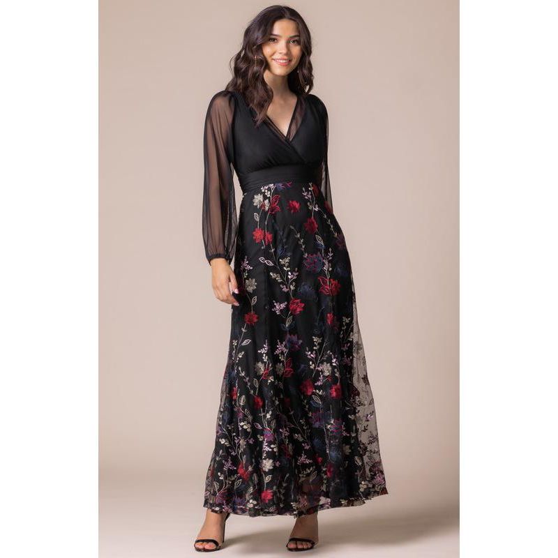 Women's Isabella Embroidered Mesh Formal Gown