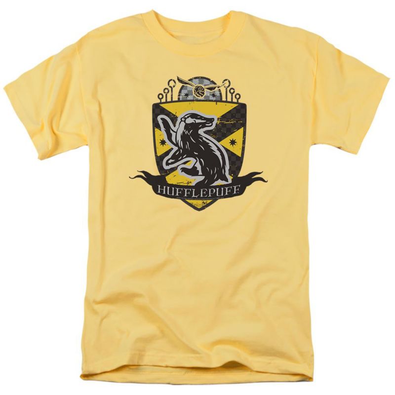 Men's Hufflepuff Quidditch Crest T Shirt