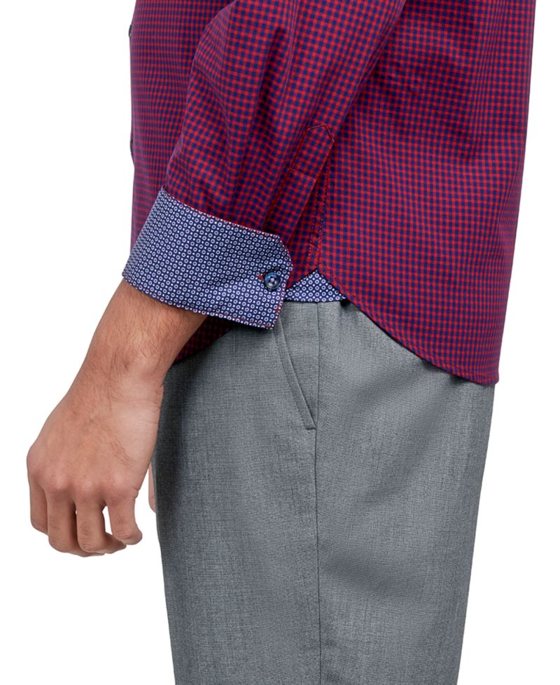 Men's Regular-Fit Gingham Dress Shirt