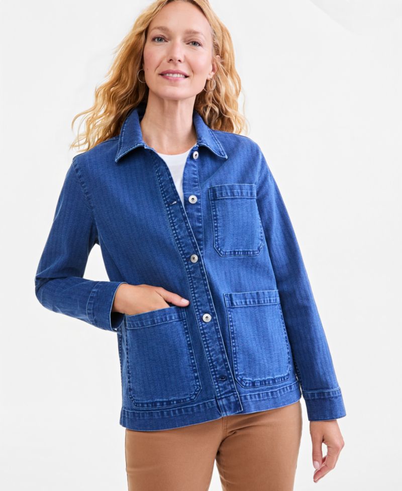 Women's Denim Utility Jacket