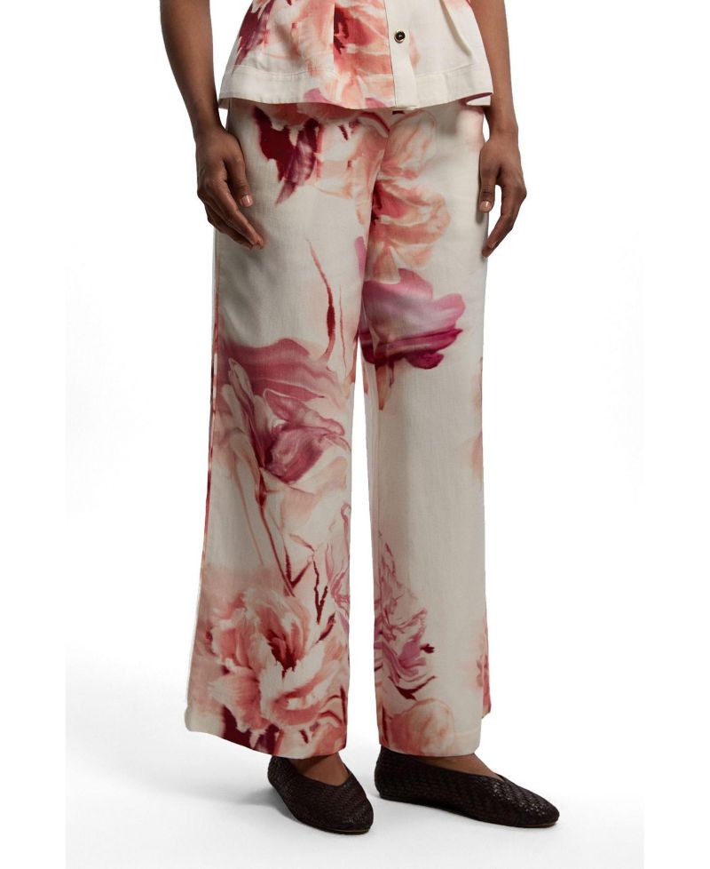 Women's Floral Straight Leg Trouser