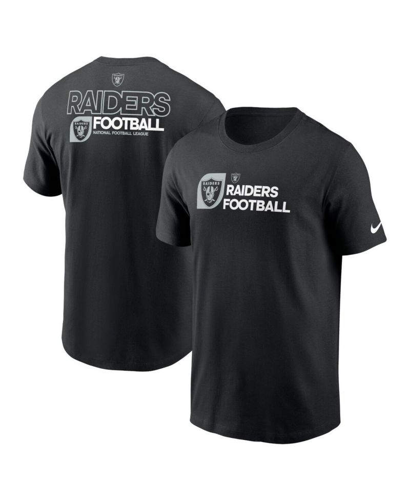 Men's Black Las Vegas Raiders Outline T-Shirt