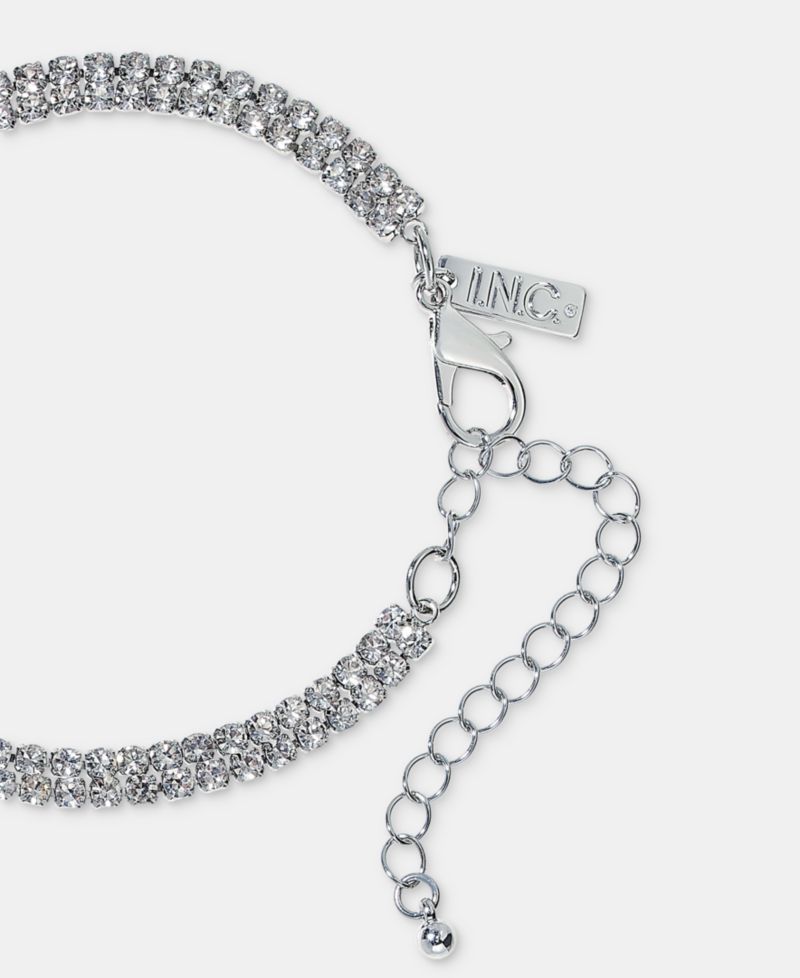 Crystal Lariat Necklace, 16-1/2" + 3" extender