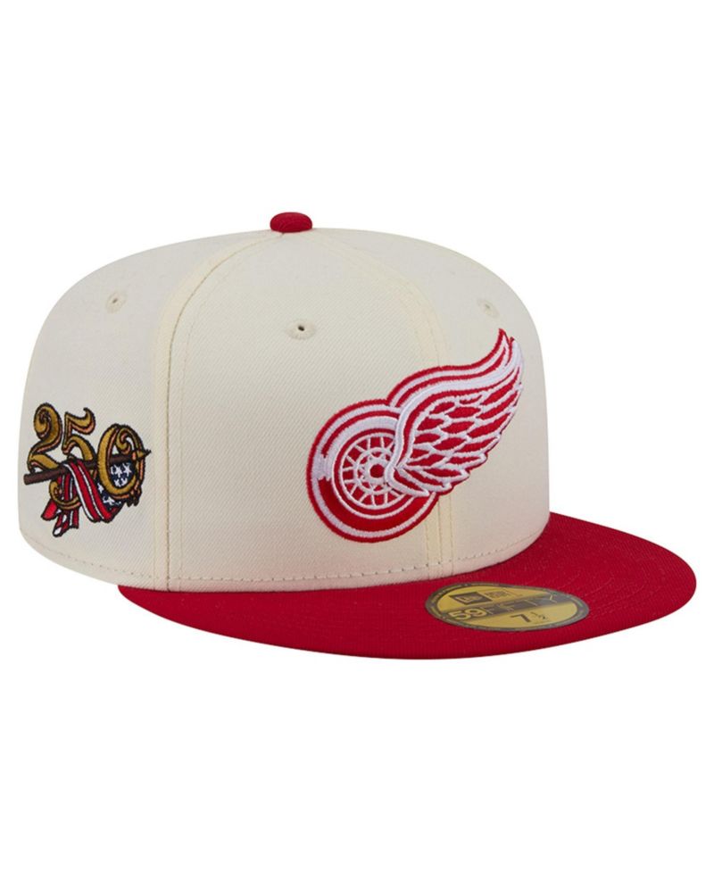 Men's Cream Detroit Red Wings America's 250th Two-Tone 59FIFTY Fitted Hat