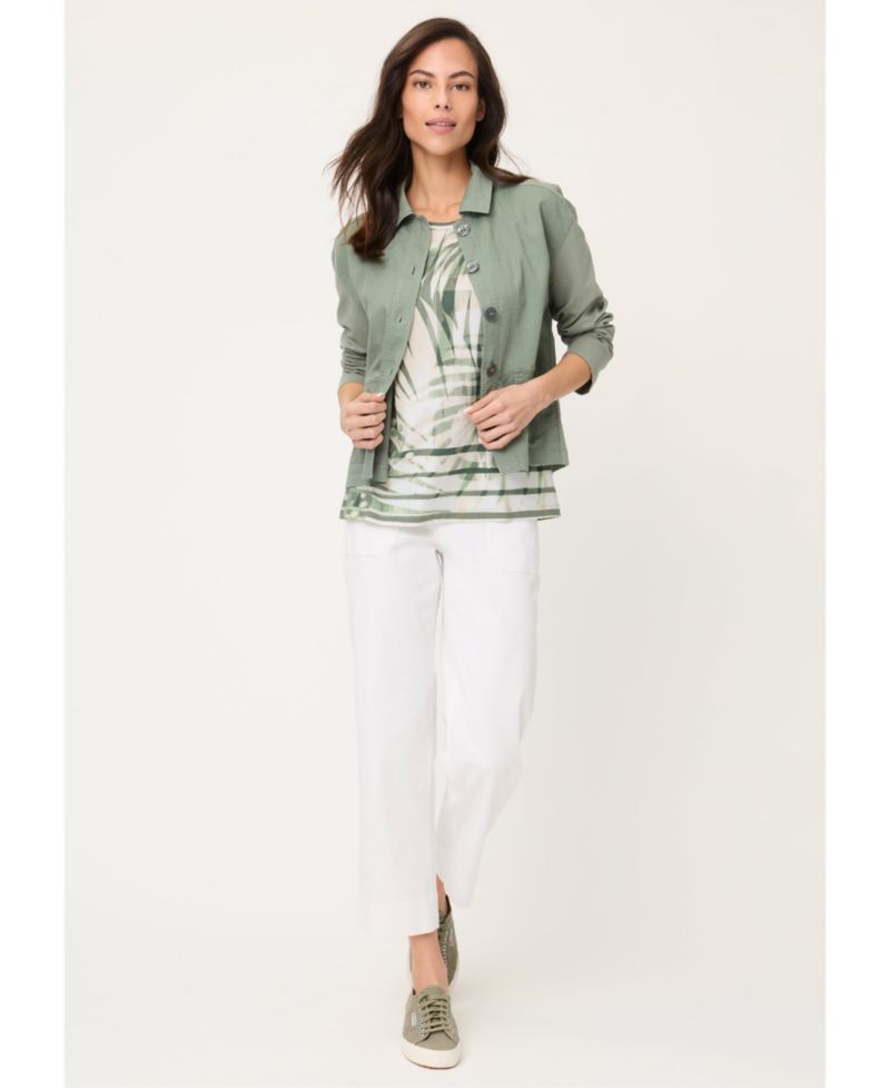 Women's Abstract Palm Print T-Shirt