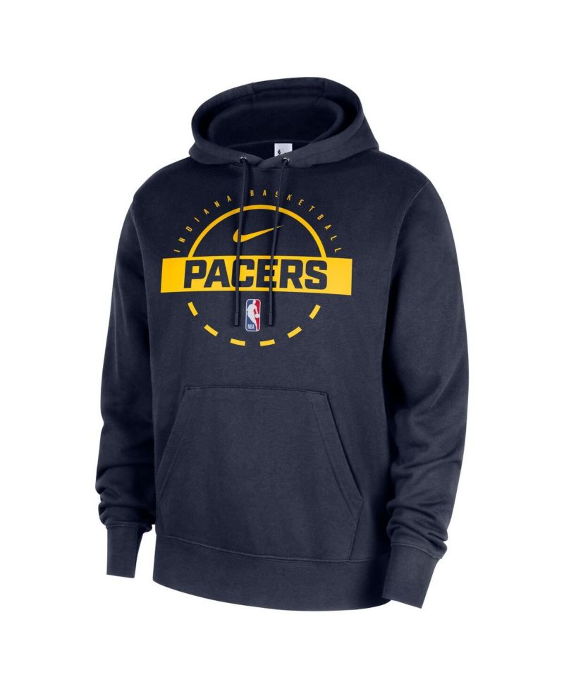 Men's Navy Indiana Pacers 2025/26 Authentic Practice Club Pullover Hoodie