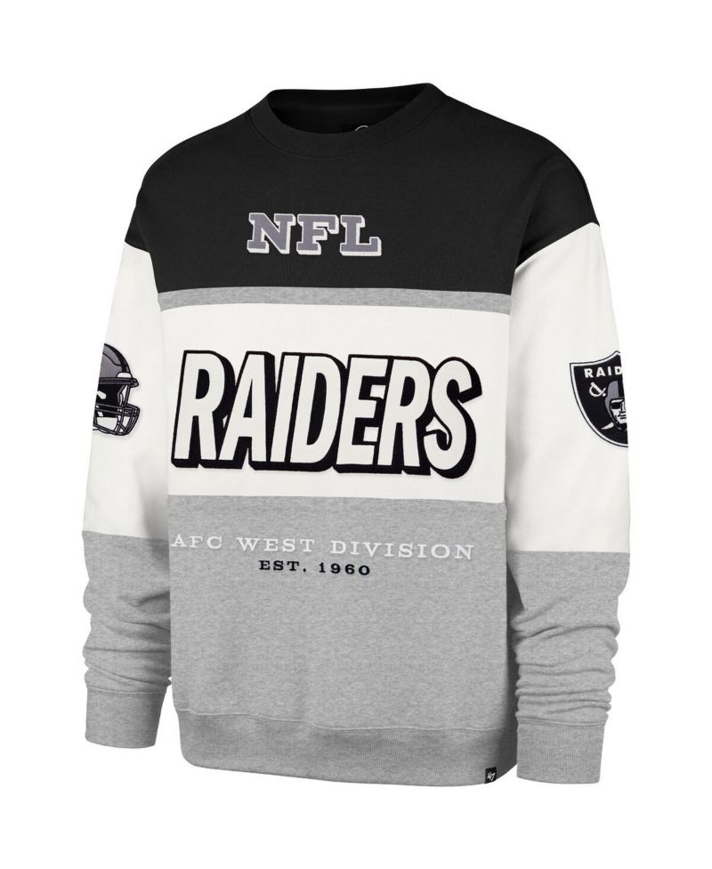 Men's Black/Gray Las Vegas Raiders Breeze Maximalist Sweatshirt