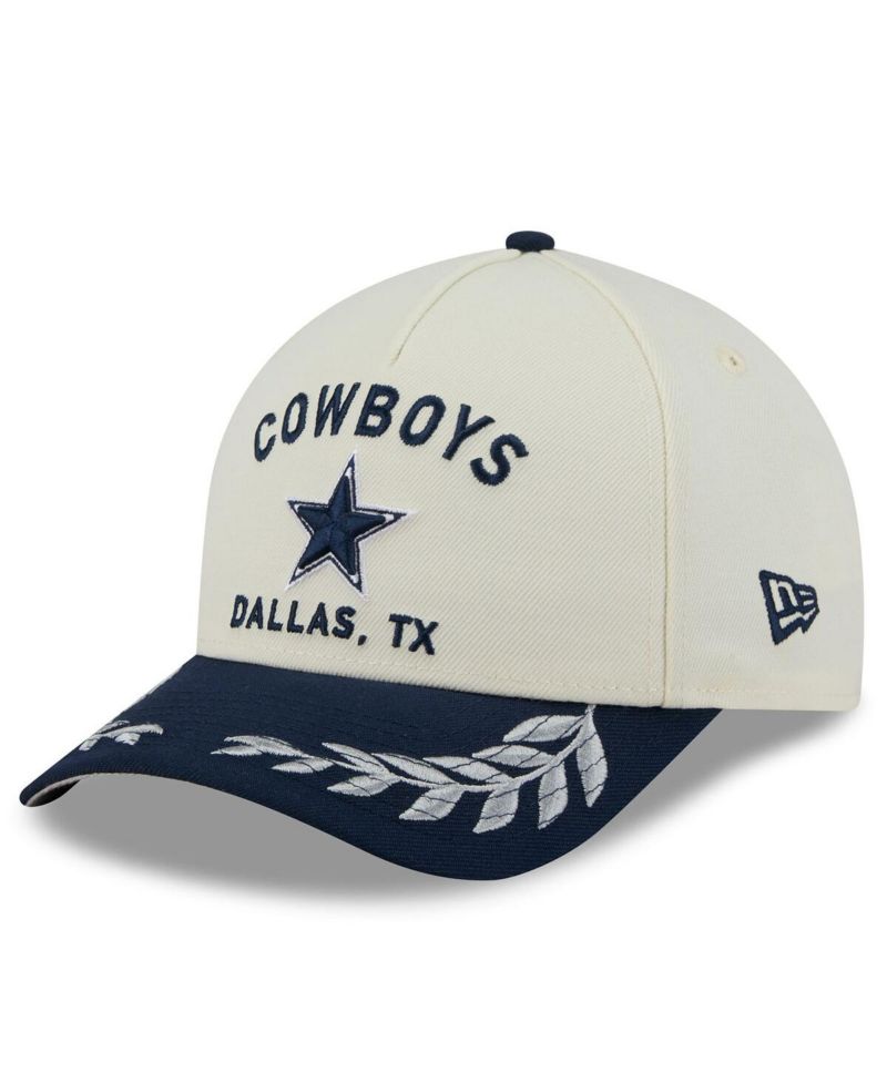 Men's Cream/Navy Dallas Cowboys 2025 NFL Draft 39THIRTY Flex Hat