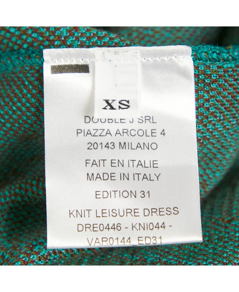 Women's Green Jacquard Dress