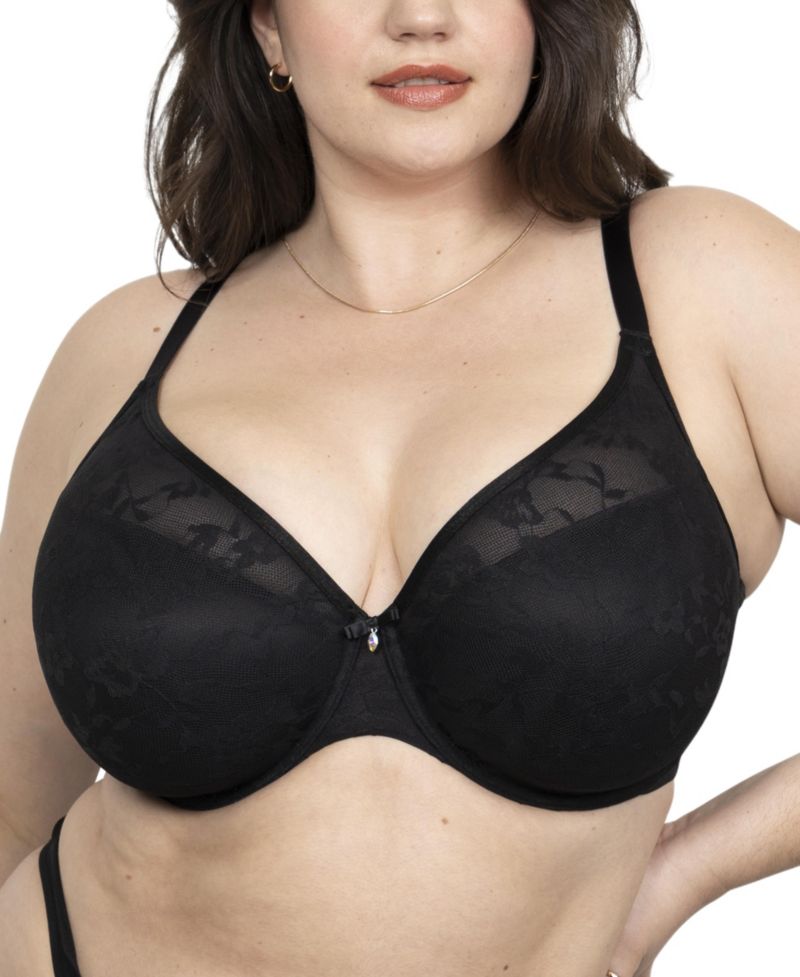 Women's No Show Lace Plunge T-Shirt Bra