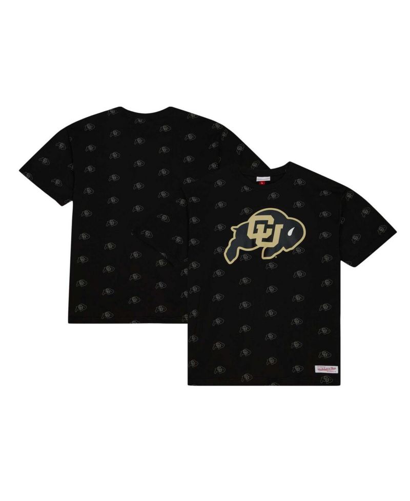 Men's Black Colorado Buffaloes Allover Print T-shirt