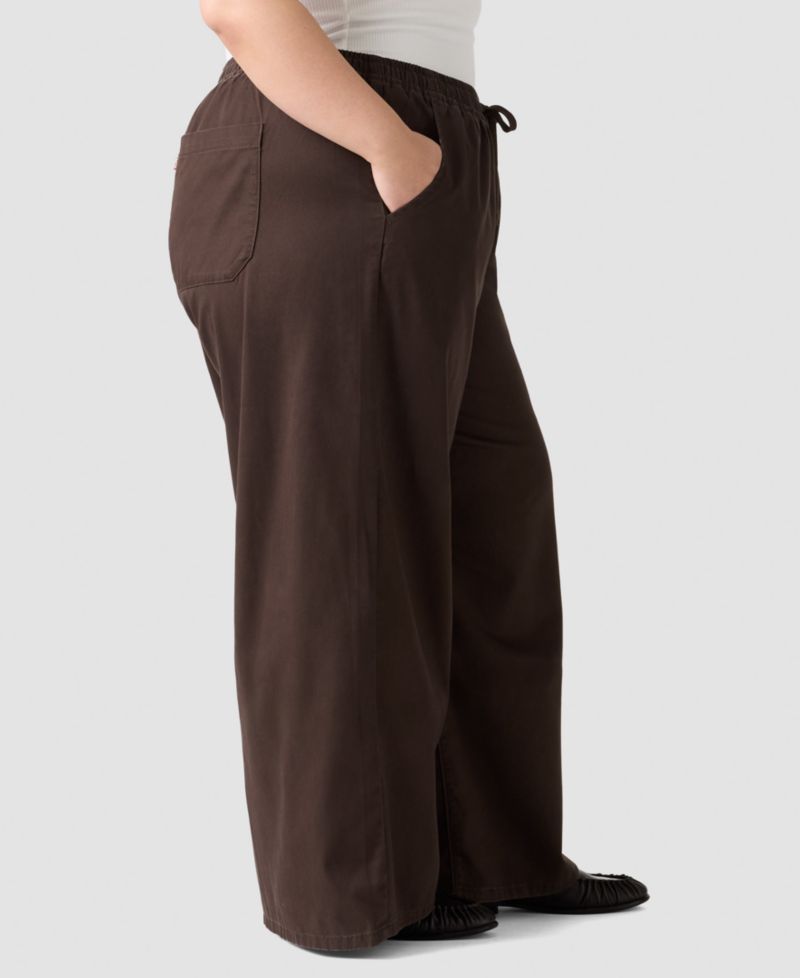Plus Essential Wide-Leg Pants