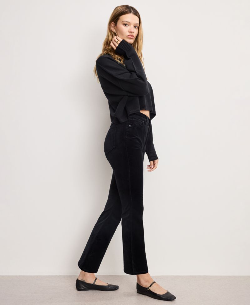 Women's Velvet Good High Rise Kick Flare Pants, Regular & Plus Size