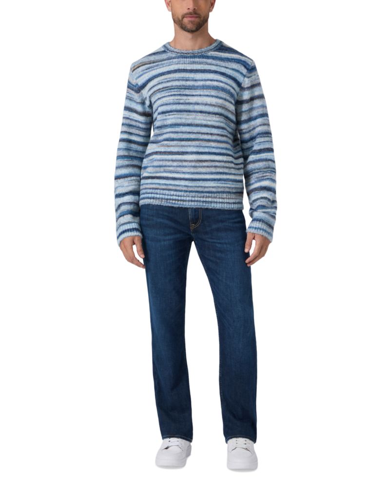 Men's Zayn Wool-Blend Stripe Crewneck Sweater