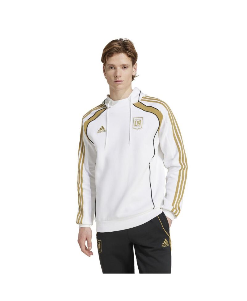 Men's White LAFC 2025 Travel Pullover Hoodie