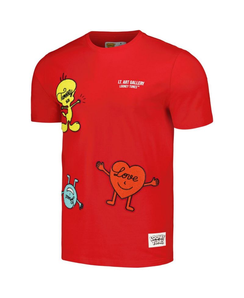 Men's and Women's Red Looney Tunes Positive Energy T-shirt