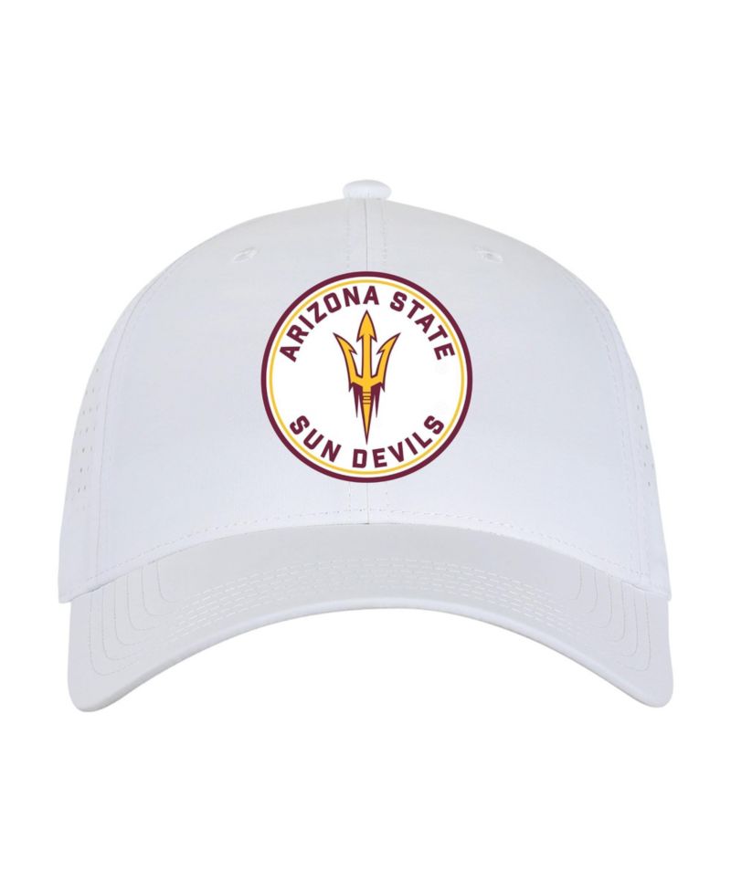 Men's and Women's White Arizona State Sun Devils Brezo Adjustable Hat