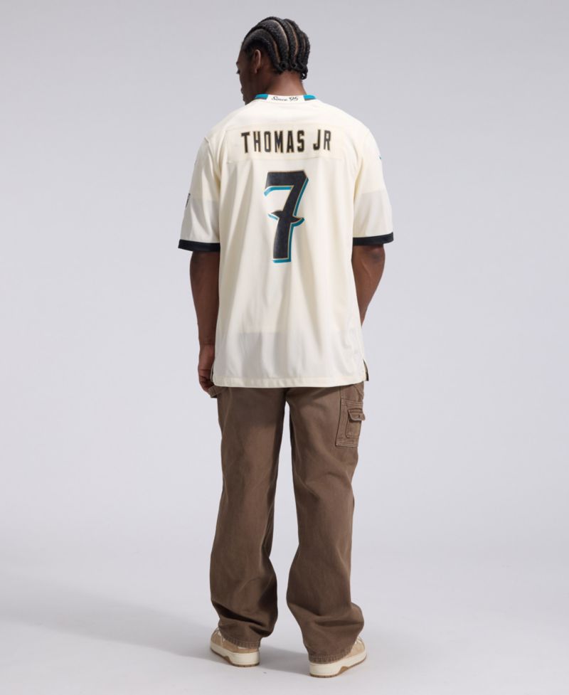 Men's Brian Thomas Jr. Natural Jacksonville Jaguars 2026 Rivalries Collection Game Jersey