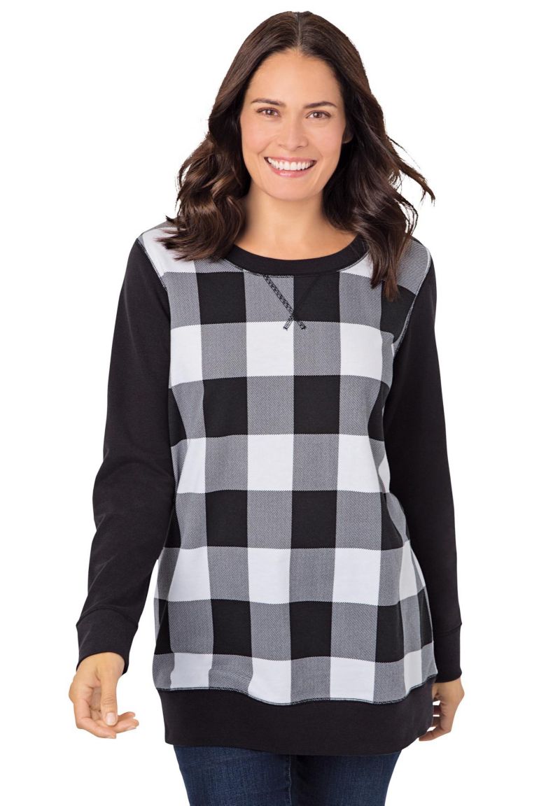Plus Size Within Printed Sweatshirt