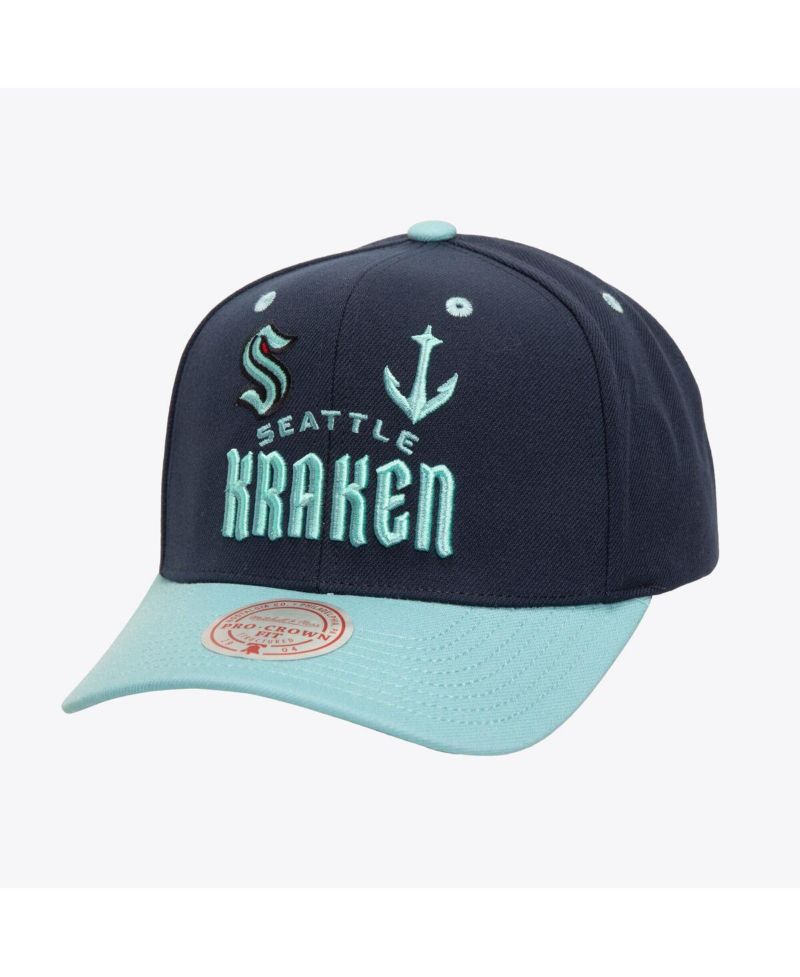 Men's Black Seattle Kraken All In 2.0 Pro Crown Adjustable Hat