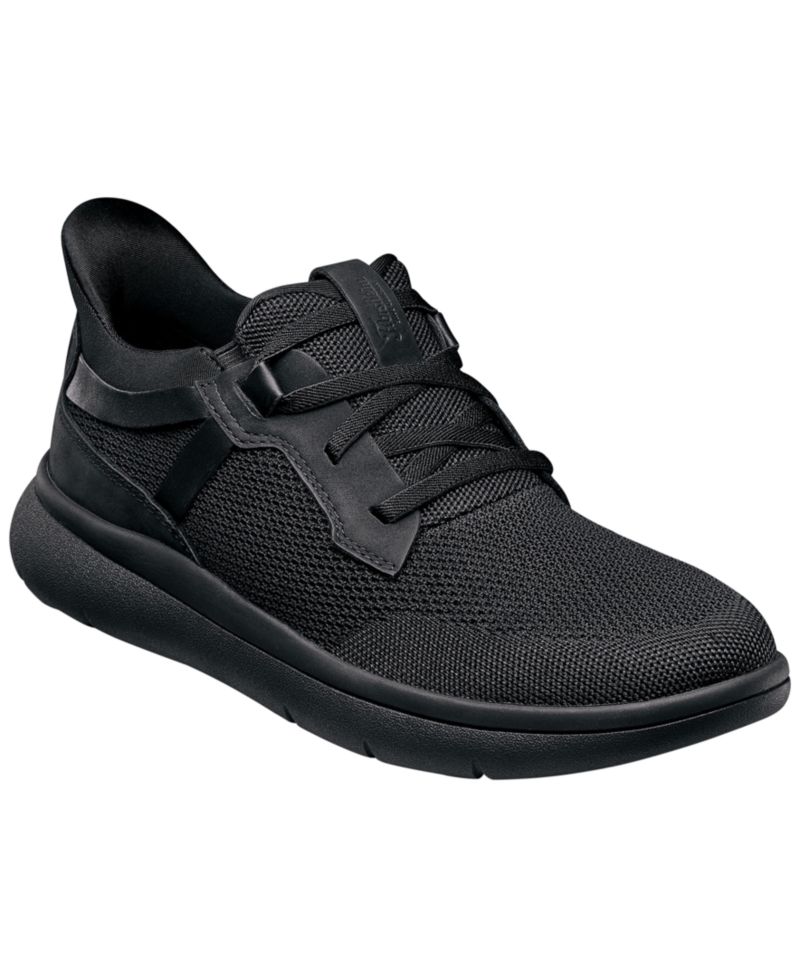 Men's Fleet Knit Elastic Lace Slip-On Sneakers