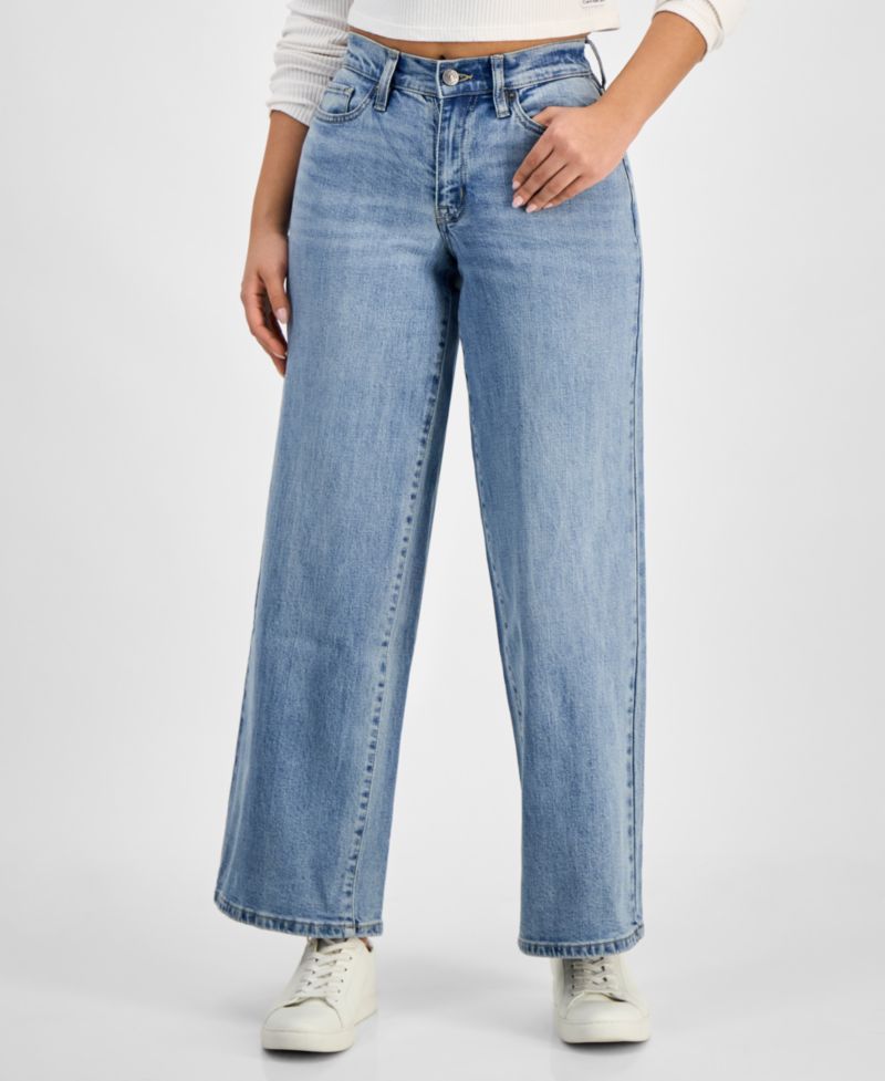 Petite Claremont Modern High-Rise Wide-Leg Jeans