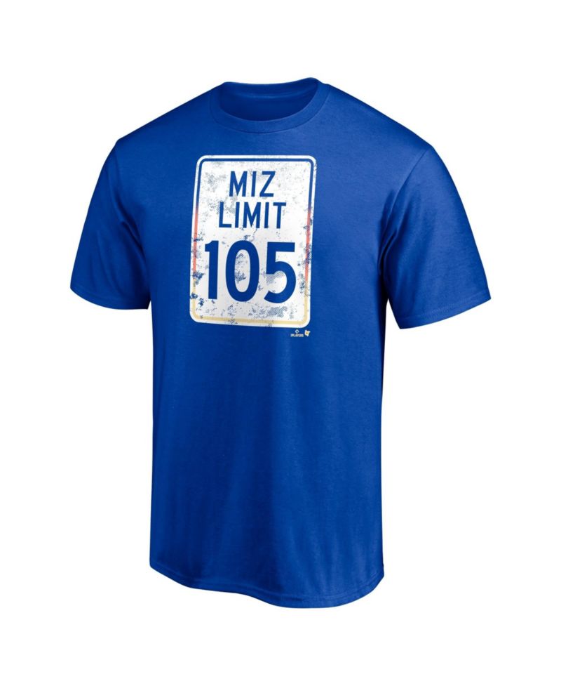 Men's and Women's Jacob Misiorowski Royal MLBPA Miz Limit Graphic T-Shirt
