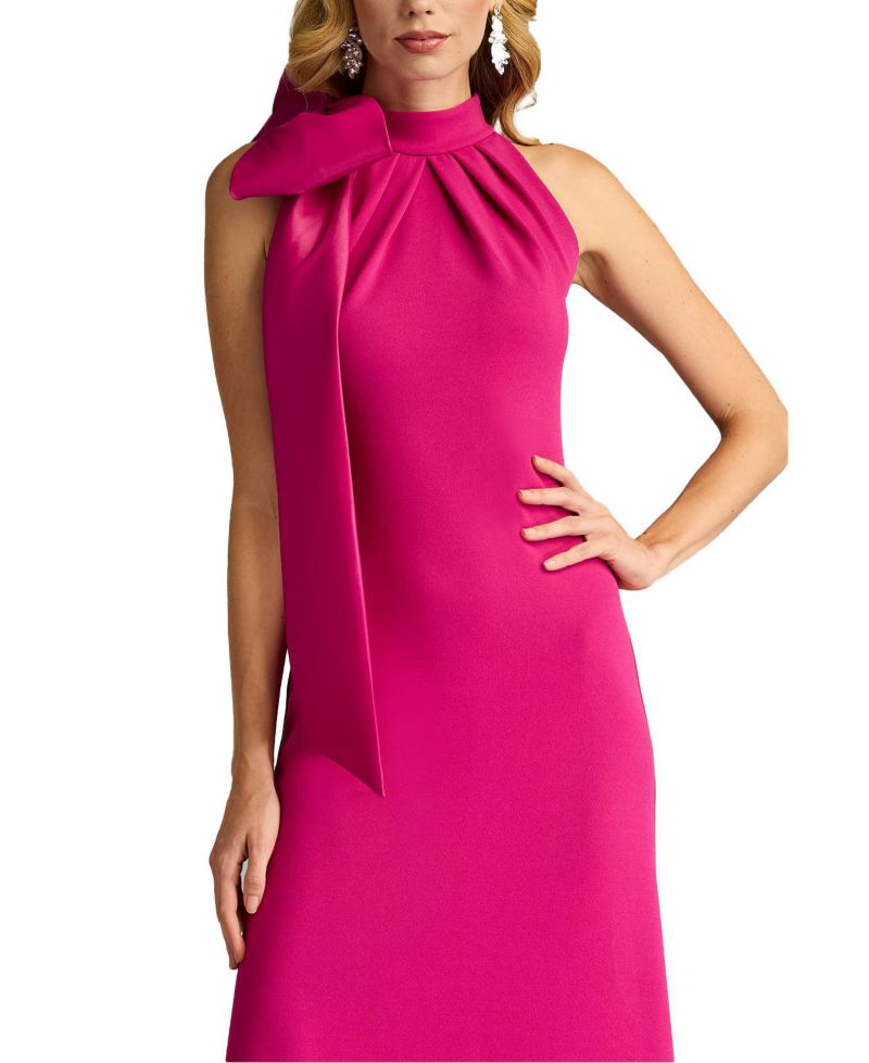 Women's Sims Taffeta Shoulder Bow Halter Gown
