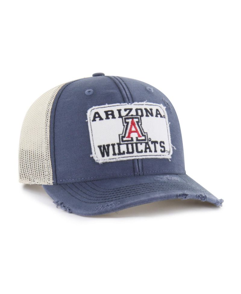 Men's and Women's '47 Navy Arizona Wildcats Egremont Well-Worn Adjustable Trucker Hat