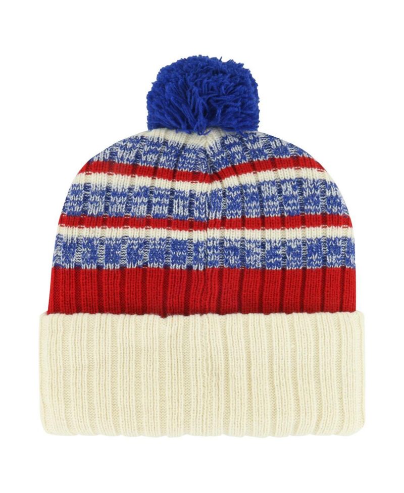 Men's Cream New York Rangers Tavern Cuffed Knit Hat with Pom