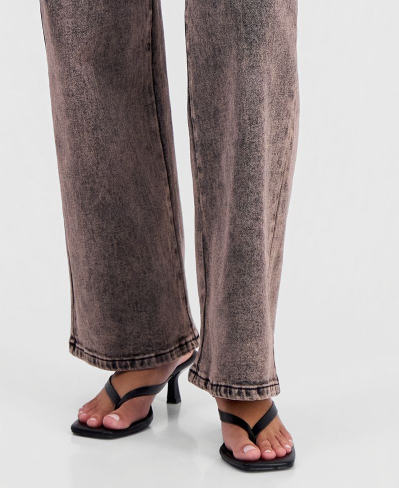 Women's Dirty Denim High-Rise Straight Jeans