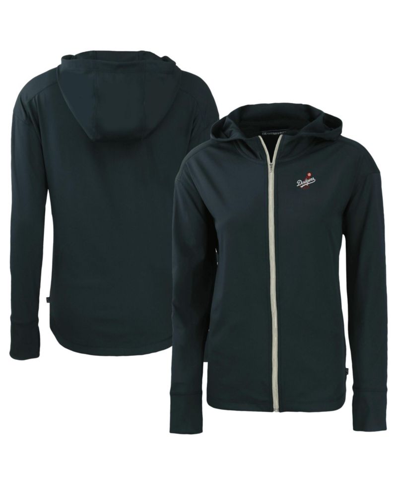 Women's Navy Los Angeles Dodgers Daybreak Eco Full-Zip Hoodie Jacket