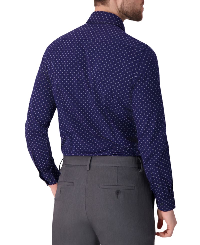 Men's Geometric Print Dress Shirt