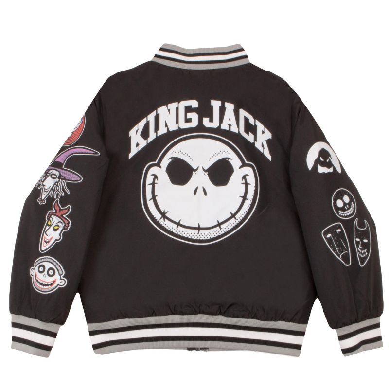 Little And Big Boys Casual Graphic Varsity Bomber Jacket