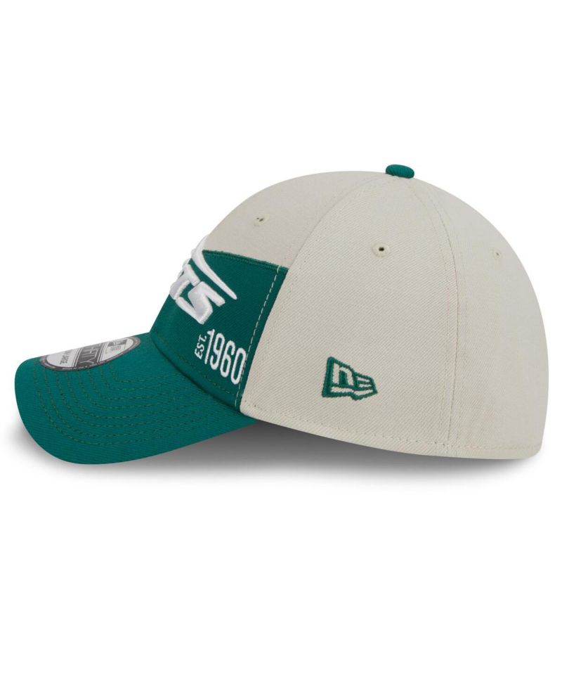 Men's Cream, Kelly Green New York Jets 2023 Sideline Historic 39THIRTY Flex Hat