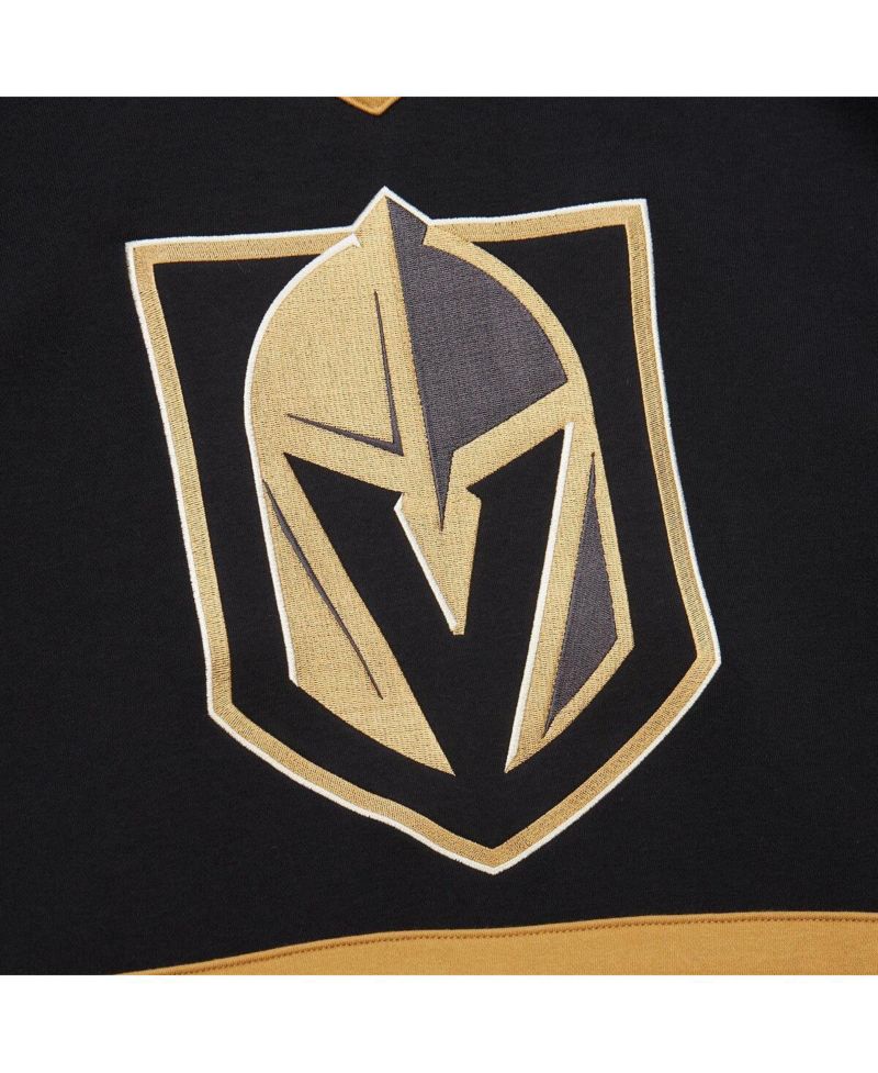 Women's Black Vegas Golden Knights Heritage Lace-Up Pullover Sweatshirt